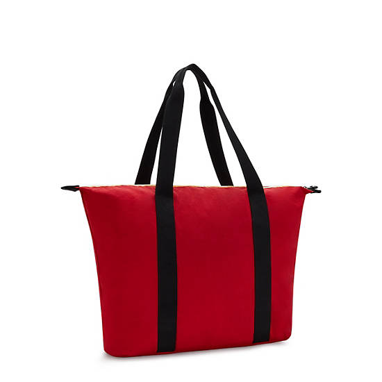 Kipling Art Medium Lite Tote Bags Red Rouge | CA 1453QM